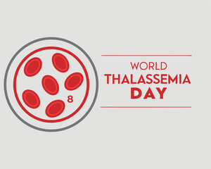World Thalassemia Day on 8th May: highlighting blood cells for awareness.