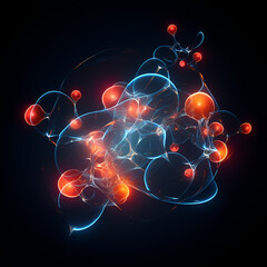 abstract background of atom