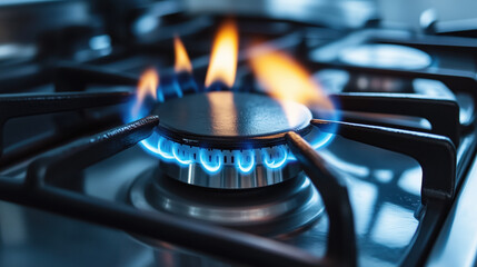 Gas burner flame