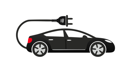 electric car vector illustration