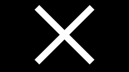 cross on black background