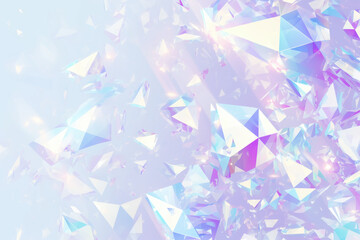 Fototapeta premium Abstract background with crystals and light effects