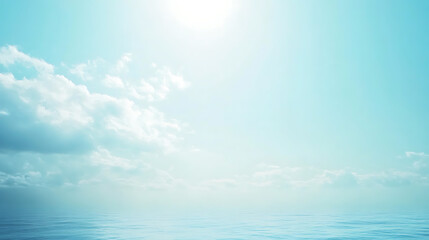 Obraz premium Light blue gradient background calmness atmospheric photo footage for tiktok, instagram, reels, shorts