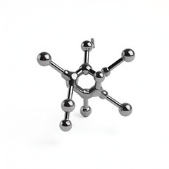 Adamantane molecular model isolated on white