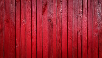 textured wood background from red boards the wooden planks are painted red and arranged vertically colorful red bright detailed background