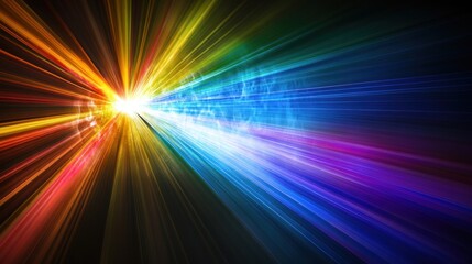 Obraz premium Vibrant Spectrum: A Symphony of Light and Color
