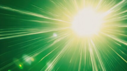 Green Light Burst: An Energetic Abstract