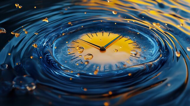 Innovative Timepiece Design: Exploring the Fascinating Concept of a Liquid Clock and Its Impact on Modern Timekeeping and Creative Expression with Space for Personalization