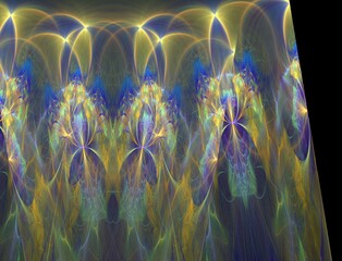 Naklejka premium Imaginatory fractal abstract background Image