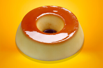 Caramel custard pudding