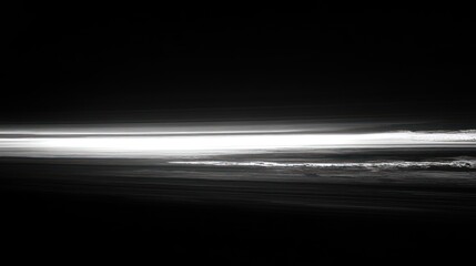 Abstract Light Streaks: A Monochrome Nightscape