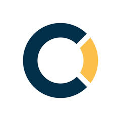 Letter C and O logo template.