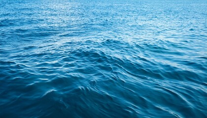 Fototapeta premium blue clean sea water surface texture horizontal ripples background wallpaper