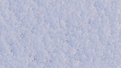 A 3D render of an abstract white city with geometric shapes, creating an effect of depth and volume.