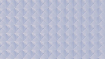 A 3D render of an abstract pattern with white geometric shapes creating an effect of depth and volume.