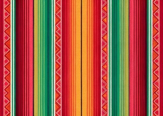 Traditional Mexican Textile Pattern – Bright Colorful Fabric Design