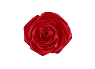 artificial rose isolated on white