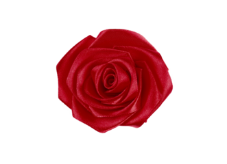 artificial rose isolated on white