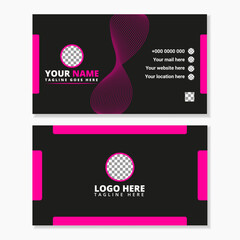 Modern & Clean professional business card template, visiting card, business card template vector layout design.