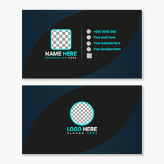 Modern & Clean professional business card template, visiting card, business card template vector layout design.