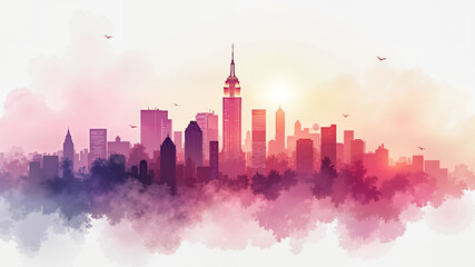 Obraz premium An abstract high-resolution graffiti style painting city