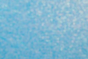 Sparkling Blue Background with Bokeh Effect