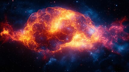 Obraz premium Cosmic Nebula Explosion