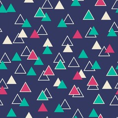 Pattern of varied triangles in geometric background 24117