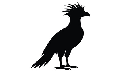 crested caracara bird silhouette