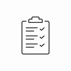 tick list icon sign vector