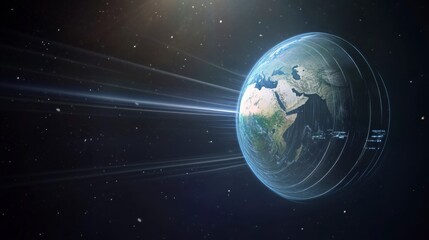 Global Network Earth in Space with Data Streams