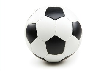 Fototapeta premium Classic Soccer Ball Isolated on White Background Ready for the Game