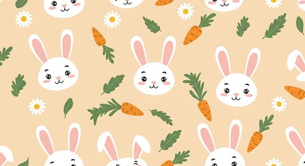 Bunny Meadow Delight AI Generated