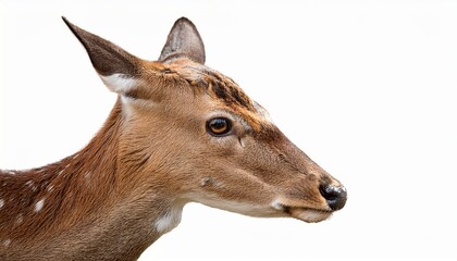 Fototapeta premium sika deer on white background