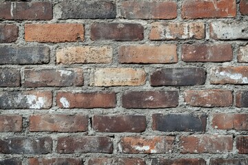 Fototapeta premium Close up of a weathered brick wall texture background