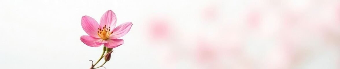 Obraz premium Delicate flower isolated on a white background, nature, bloom