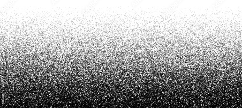 Aufkleber noise dot grain background. vector dotwork pattern. densely dotted texture with subtle gradient. bla