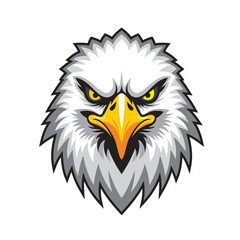 eagle head mascot vector illustration furious eagle design