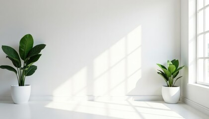 Empty, bright white space ideal for graphic design projects, brochure, canvas, paper