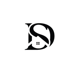 ds real estate logo design	
