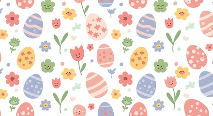 Spring's Pastel Embrace AI Generated