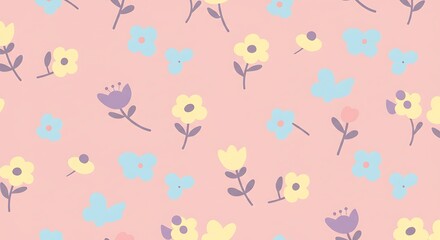 Pastel Bloom Symphony AI Generated