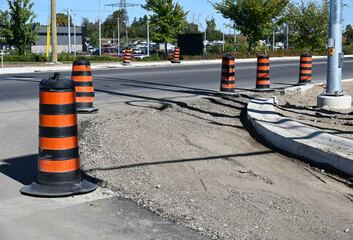 traffic cone on the road
