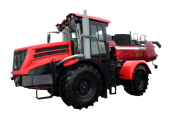 Universal farm tractor is seen working in agricultural fields, showcasing its robust design and capabilities. This powerful machine performs various tasks to support farming activities.