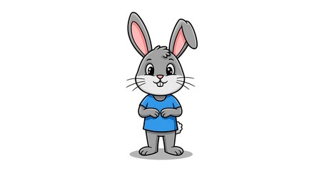 Obraz premium Bunny's Blue Daydream AI Generated