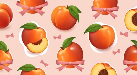 Peach Blossom Symphony AI Generated