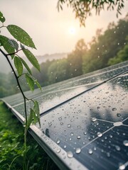 Raindrop Renewal: Washed Panel Energy