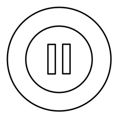 Pause Outline icon style