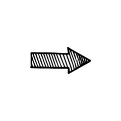 Hand drawn arrow vector icons