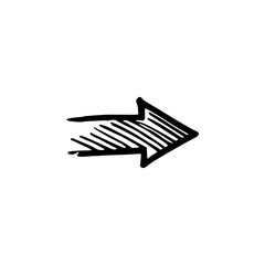 Fototapeta premium Hand drawn arrow vector icons